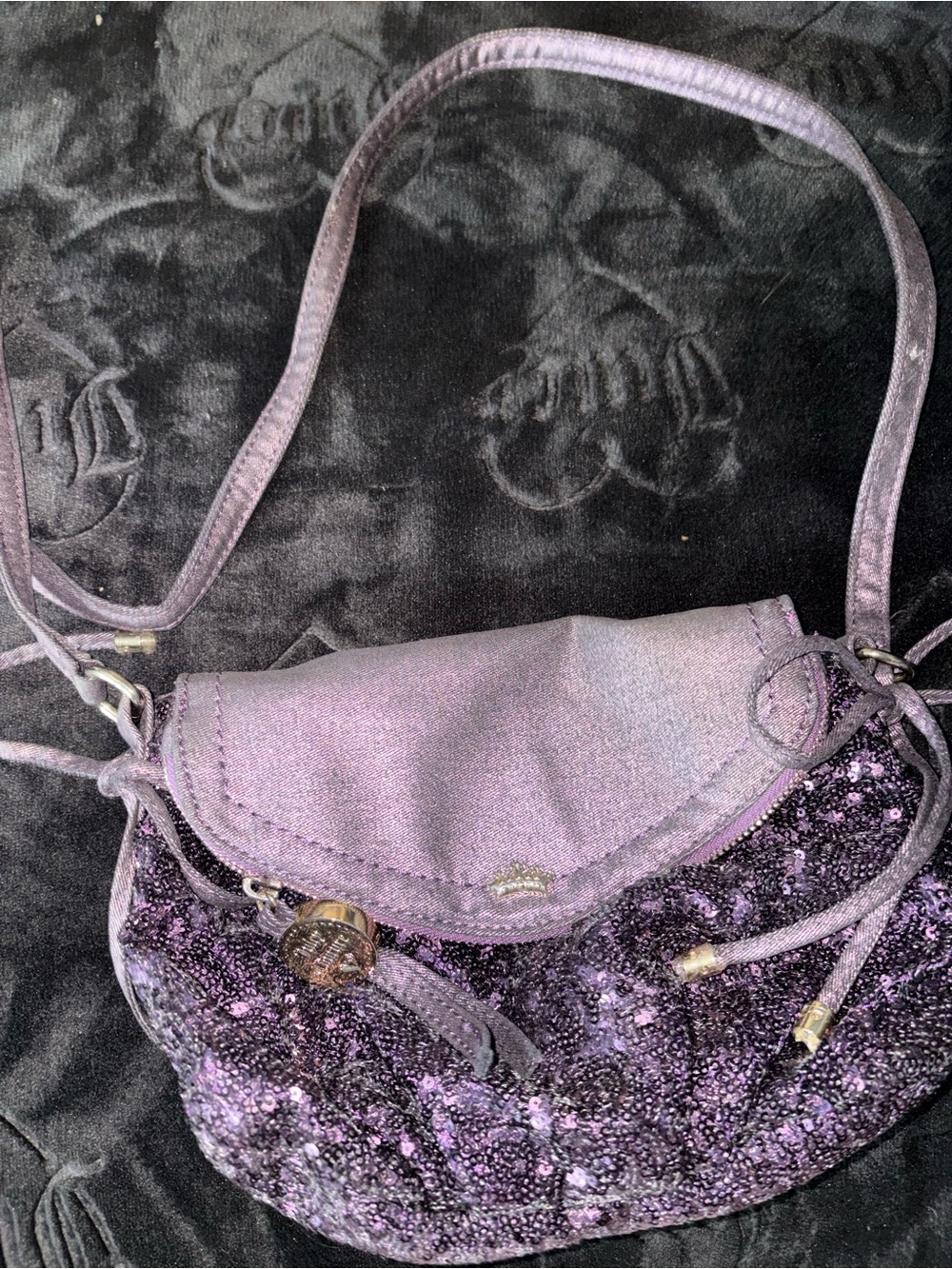 Juicy contour Purple Sequin Crossbody Bag - Women